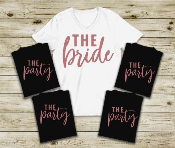 Bridal party T-shirts
